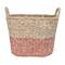 Hello Honey® Multicolor Oval Woven Water Hyacinth & Rattan Dip-Dyed Basket Set